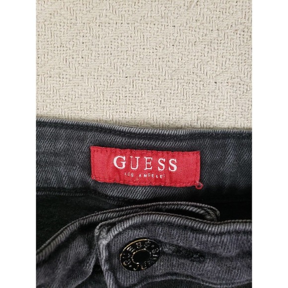Guess Jeans Womens 32 Gray Denim Slim Fit Skinny Distressed Pockets Casual Wear‎ - Picture 7 of 11